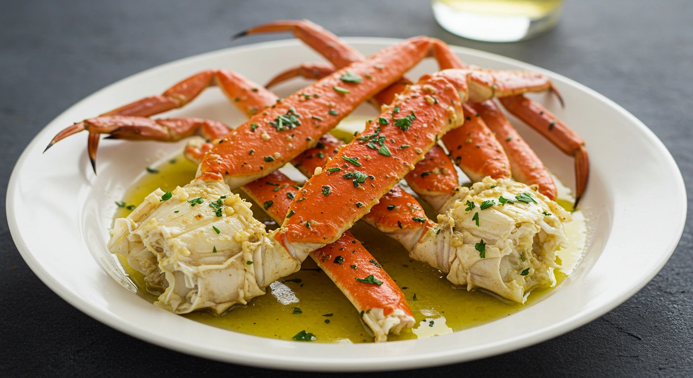 Baked Crab Legs in Butter Sauce